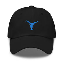 Load image into Gallery viewer, Dad Hat - Aqua Blue Split Leg Logo