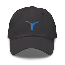 Load image into Gallery viewer, Dad Hat - Aqua Blue Split Leg Logo