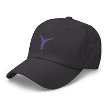 Load image into Gallery viewer, Dad Hat - Purple Split Leg Logo