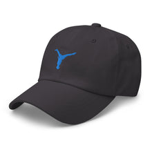 Load image into Gallery viewer, Dad Hat - Aqua Blue Split Leg Logo