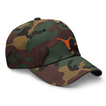 Load image into Gallery viewer, Dad Hat - Orange Split Leg Logo
