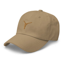 Load image into Gallery viewer, Dad Hat - Old Gold Split Leg Logo