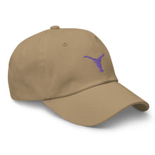 Load image into Gallery viewer, Dad Hat - Purple Split Leg Logo