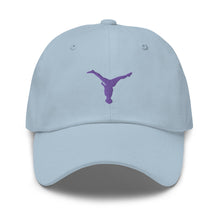 Load image into Gallery viewer, Dad Hat - Purple Split Leg Logo