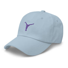 Load image into Gallery viewer, Dad Hat - Purple Split Leg Logo