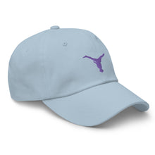 Load image into Gallery viewer, Dad Hat - Purple Split Leg Logo
