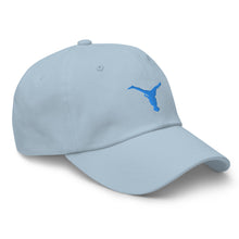 Load image into Gallery viewer, Dad Hat - Aqua Blue Split Leg Logo