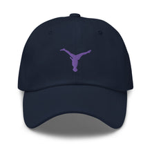 Load image into Gallery viewer, Dad Hat - Purple Split Leg Logo