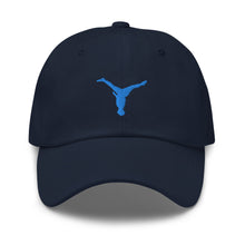 Load image into Gallery viewer, Dad Hat - Aqua Blue Split Leg Logo