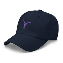Load image into Gallery viewer, Dad Hat - Purple Split Leg Logo