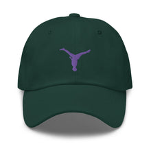 Load image into Gallery viewer, Dad Hat - Purple Split Leg Logo