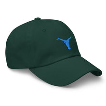 Load image into Gallery viewer, Dad Hat - Aqua Blue Split Leg Logo