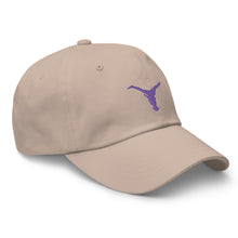 Load image into Gallery viewer, Dad Hat - Purple Split Leg Logo