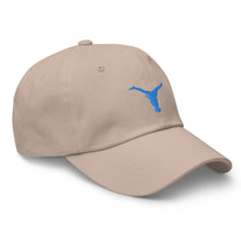 Load image into Gallery viewer, Dad Hat - Aqua Blue Split Leg Logo
