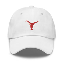 Load image into Gallery viewer, Dad Hat - Red Split Leg Logo