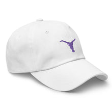 Load image into Gallery viewer, Dad Hat - Purple Split Leg Logo