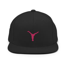 Load image into Gallery viewer, Snapback Hat - Pink Split Leg Logo