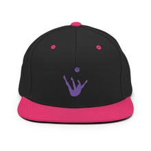 Load image into Gallery viewer, Snapback Hat - Purple Trick Shot Logo