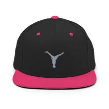 Load image into Gallery viewer, Snapback Hat - Grey Split Leg Logo