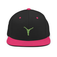 Load image into Gallery viewer, Snapback Hat - Green Split Leg Logo