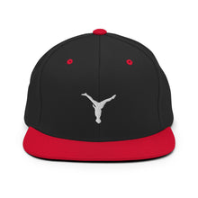 Load image into Gallery viewer, Snapback Hat - White Split Leg Logo