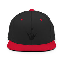 Load image into Gallery viewer, Snapback Hat - Black Trick Shot Logo