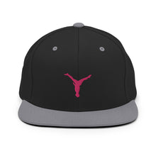 Load image into Gallery viewer, Snapback Hat - Pink Split Leg Logo