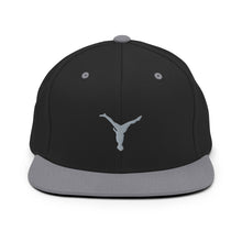 Load image into Gallery viewer, Snapback Hat - Grey Split Leg Logo
