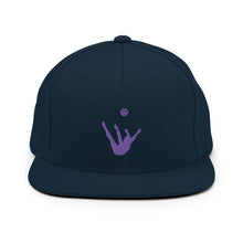 Load image into Gallery viewer, Snapback Hat - Purple Trick Shot Logo