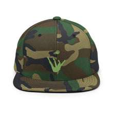 Load image into Gallery viewer, Snapback Hat - Green Trick Shot Logo