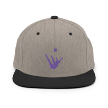 Load image into Gallery viewer, Snapback Hat - Purple Trick Shot Logo