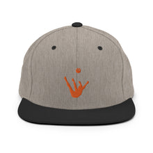 Load image into Gallery viewer, Snapback Hat - Orange Trick Shot Logo