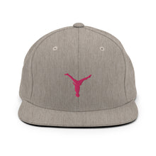 Load image into Gallery viewer, Snapback Hat - Pink Split Leg Logo