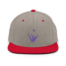Load image into Gallery viewer, Snapback Hat - Purple Trick Shot Logo