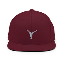 Load image into Gallery viewer, Snapback Hat - Grey Split Leg Logo