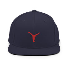 Load image into Gallery viewer, Snapback Hat - Red Split Leg Logo