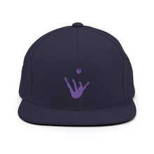 Load image into Gallery viewer, Snapback Hat - Purple Trick Shot Logo