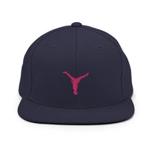 Load image into Gallery viewer, Snapback Hat - Pink Split Leg Logo