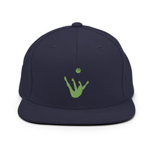 Load image into Gallery viewer, Snapback Hat - Green Trick Shot Logo