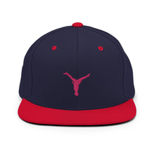 Load image into Gallery viewer, Snapback Hat - Pink Split Leg Logo