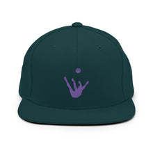 Load image into Gallery viewer, Snapback Hat - Purple Trick Shot Logo