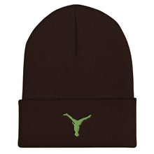 Load image into Gallery viewer, Beanie - Green Split Leg Logo