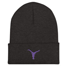 Load image into Gallery viewer, Beanie - Purple Split Leg Logo