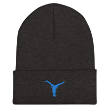 Load image into Gallery viewer, Beanie - Aqua Blue Split Leg Logo