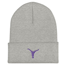 Load image into Gallery viewer, Beanie - Purple Split Leg Logo