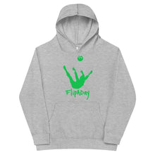 Load image into Gallery viewer, Kids Fleece Hoodie - Green Trick Shot Logo