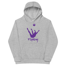 Load image into Gallery viewer, Kids Fleece Hoodie - Purple Trick Shot Logo