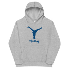 Load image into Gallery viewer, Kids Fleece Hoodie - Blue Split Leg Logo