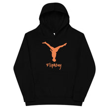 Load image into Gallery viewer, Kids Fleece Hoodie - Orange Split Leg Logo