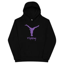 Load image into Gallery viewer, Kids Fleece Hoodie - Purple Split Leg Logo